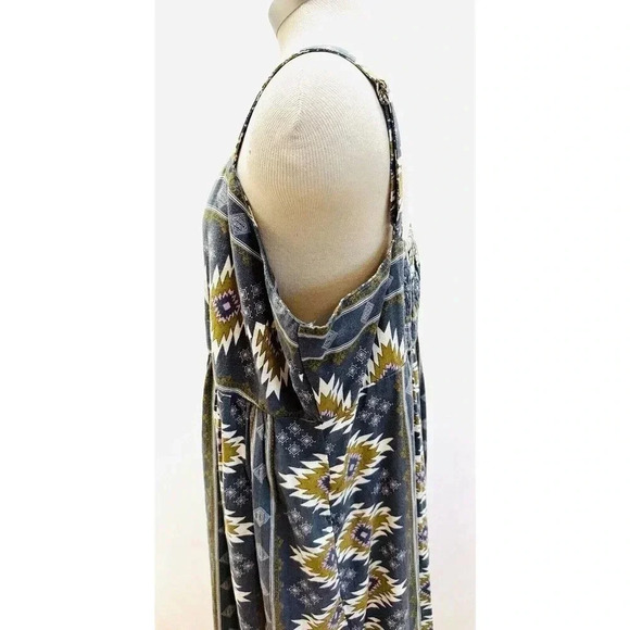 NWT SONOMA Women Sleeveless Elastic Waist Green Square Neck Maxi Dress Size XXL - Picture 7 of 14